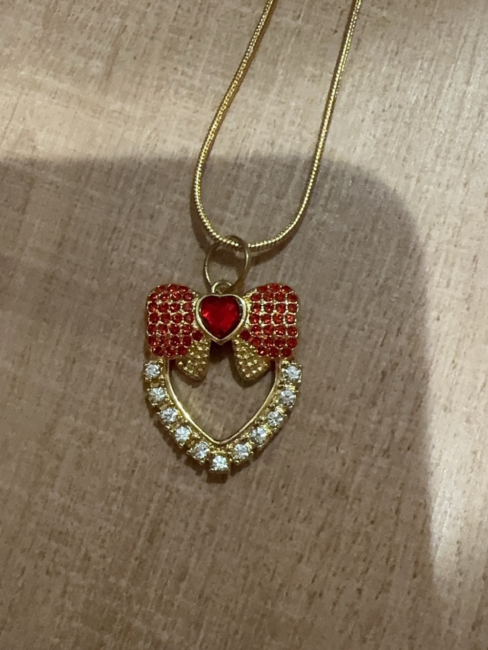Dolce & Gabbana red heart gold charm